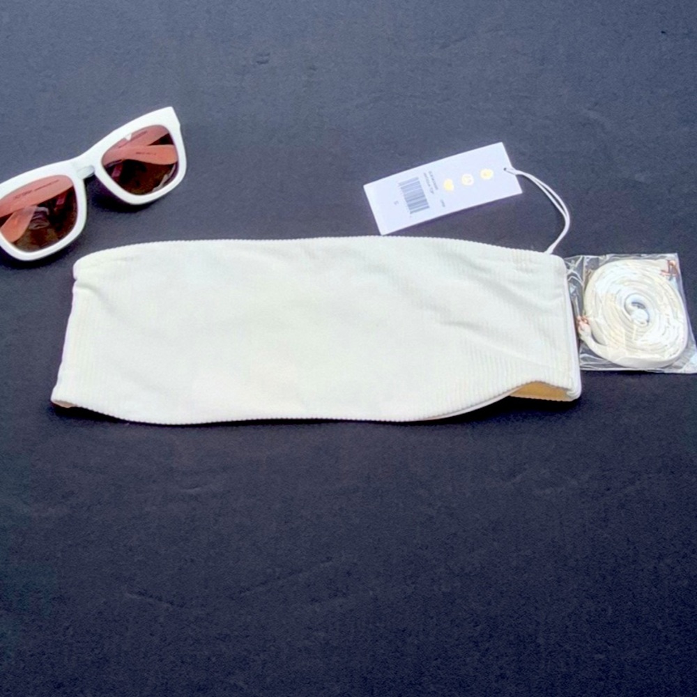 SPIRITUAL GANGSTER ANTIGUA BIKINI TOP COLOR CREAM SIZE S.